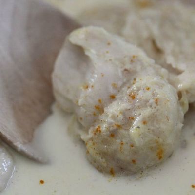 Joues de raies au Kari Gosse. 