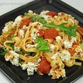 Tagliatelles à la ricotta grillée