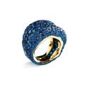 Fabergé. Yellow gold ring with blue sapphires. 