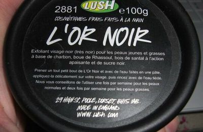 L'exfoliant au charbon, de Lush