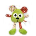 Doudou ours vert corail