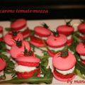 Macarons tomate-mozza