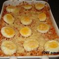 Gratin de coquillettes aux oeufs