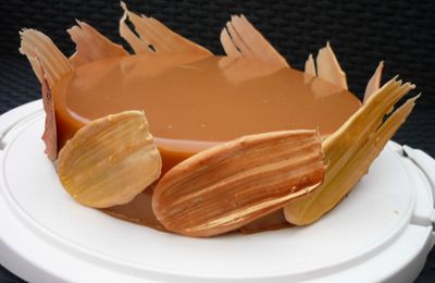 Entremet pomme / caramel