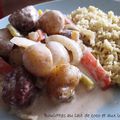 Boulettes au lait de coco et aux légumes