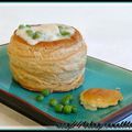 Vol-au-vent au poulet et aux petits pois