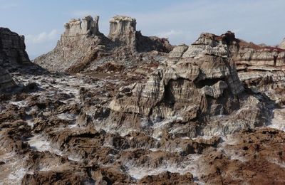 Ethiopie - Dépression du Danakil - découverte des cheminées de fées en corail et du lac noir