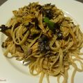 Linguine à la crème de champignons