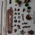 Perles et apprêts bronze