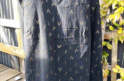 Blouse Burda en gaze de coton 