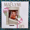 Maëlyne - 1 an - Joyeux anniversaire !