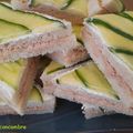 Club sandwich thon et concombre