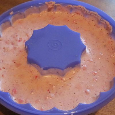 Mousse de fraises à la menthe et à la chantilly