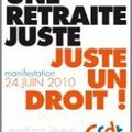 Tous dans la rue le 24 juin contre la réforme injuste du gouvernement sur les retraites !