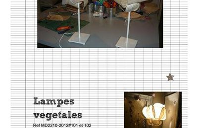 Lampes végétales... ref MD2210-2012#101 et 102