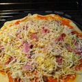 Pizza jambon champignons