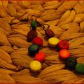 Boucles graines multicolore