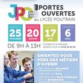info lycée Poutrain "Portes ouvertes le samedi 6 avril"