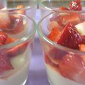 Verrines de fraises & crème pâtissière