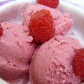 Glace à la framboise