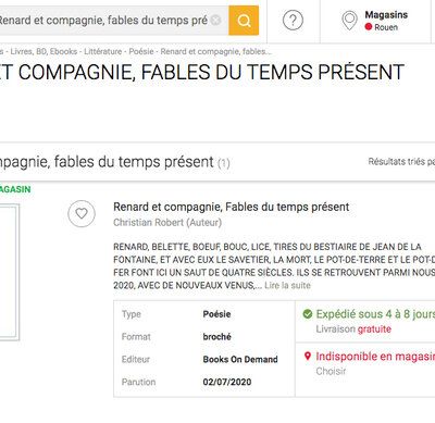 A commander chez deux enseignes