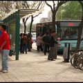 Arrêt de bus à Tianjin et Pékin