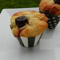 muffins au chocolat blanc § cerises amarena