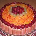 gateau a la créme et au fruit 