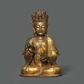 A finely cast gilt-bronze figure of Guanyin, Ming dynasty, 17th century