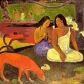 Lô...'Gauguin''... Toile du maître entre femmes et soleil...