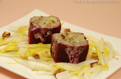 Betteraves gratinées au roquefort d'après Éric Fréchon