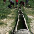 Abreuvoirs au pied du col Vert en Isère 