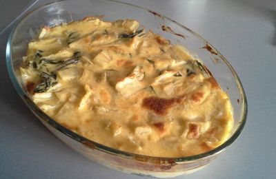 gratin de blettes sauce mornay