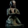 Figure of a donor, identified by inscription as Harinar Siha, Nepal. Dated Samvat 832, 1713 CE