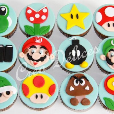 Des Cupcakes Mario pour Matéo, un pur bonheur de