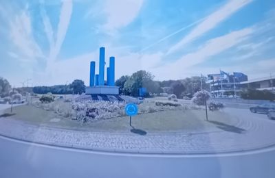 Rond-point à Nivelles (Belgique)