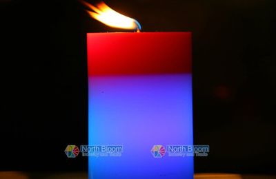 LED color changing wax candle 