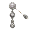 A pearl and diamond fibula brooch, by JAR