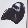 masque GREBO -Nigéria- huile sur toile 81x65