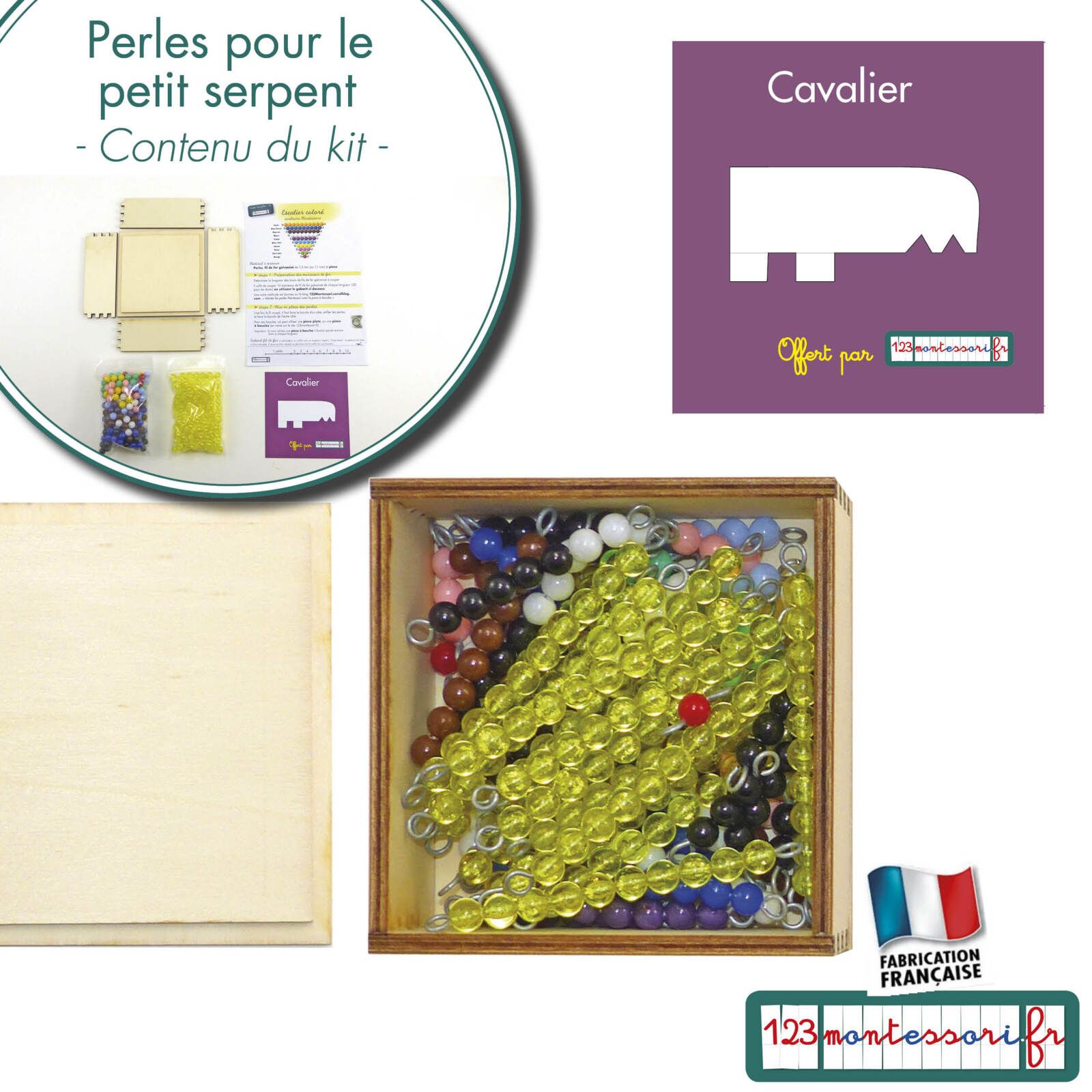 Serpent de l'addition Montessori fabriqué en France