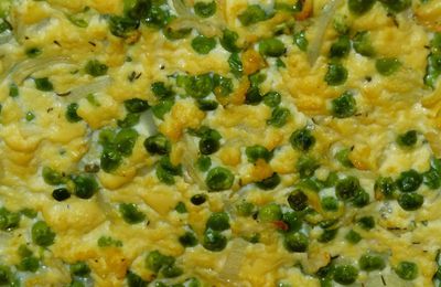 Quiche aux petits pois