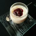 Perles du japon à la vanille et confiture de framboise