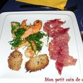 Fricassée de gambas à la roquette (sans lait de vache)