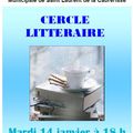 CERCLE LITTERAIRE 14 Janvier 2020