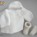FICHE TRICOT BEBE, explications tricot TUTO, modèle layette à tricoter tricot bb
