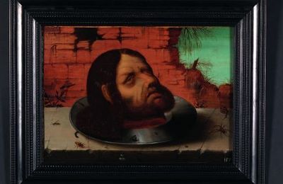 La tête de Saint Jean-Baptiste dans un plat. Attribué à Hans Hoffmann (Nuremberg ? vers 1530 - Prague, 1591 ?)