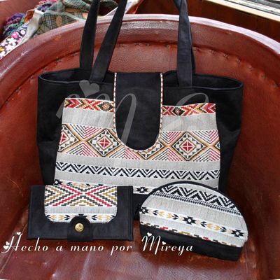 Ensemble cabas/portefeuille/trousse "Juanita" 