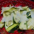 SALADE DE COURGETTES AU PARMESAN