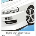 Skyline ER34 Clean version by iyodesign