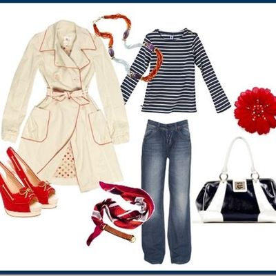 Look marin très féminin